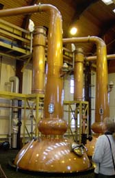 Die h&ouml;chsten Brennblasen Schottlands (Glenmorangie), 17kB